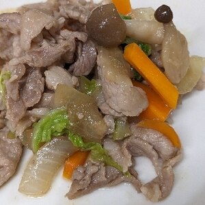 牛肉と白菜の甘辛炒め(^^)